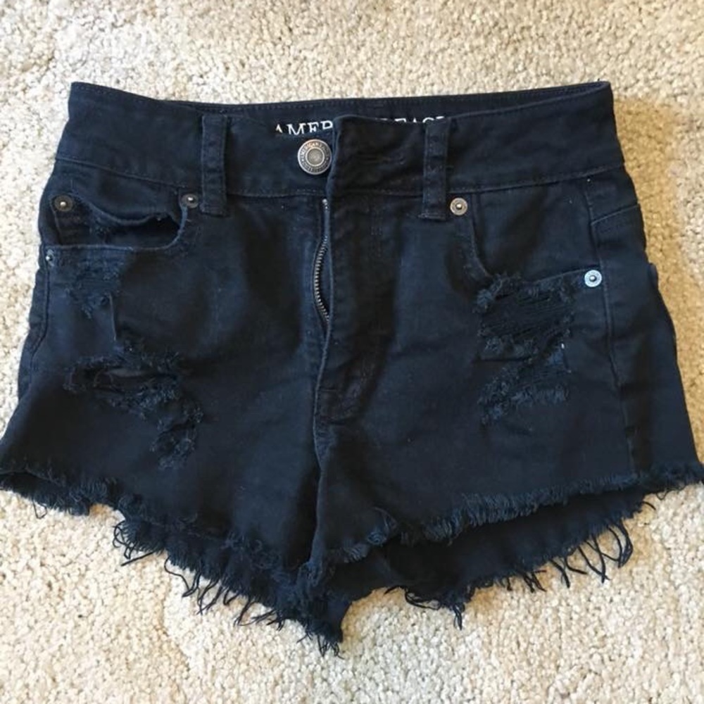 Black American eagle shorts